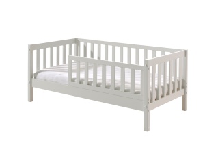 Pat Toddler alb pentru copii mici, 70 x 140 cm, cu laturi înalte pentru siguranță – Vipack - Img 4