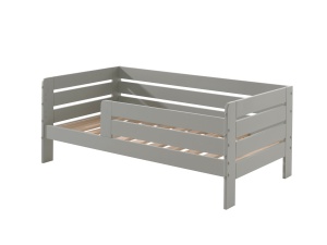 Pat Toddler pentru copii, 70 x 140 cm, gri, din pin masiv – Vipack - Img 2