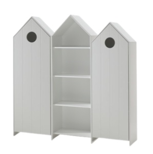 Set 3 Dulapuri pentru Copii Căsuță, Alb, (MDF) – CASAMI – Vipack - Img 2
