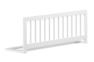 Set Complet: Pat Supraetajat Forrest Beech pentru Camera Copii, 90x200 cm, cu Sertar Pat și Barieră de Siguranță, din Lemn Masiv de Fag, Alb – Vipack - Img 9