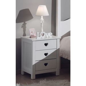 Set Mobilier Cameră Copii AMORI, 6 Piese, Alb, Stil Romantic – Vipack - Img 7