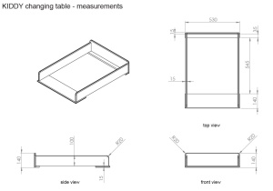 Set Mobilier Kiddy pentru Camera Bebelusului – Pătuț 60x120 cm, Comodă și Masă de Înfășat – Alb și Pin Natural – Vipack - Img 10