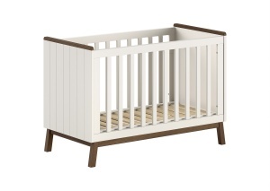 SEZANE BABY BED 60 X 120 CM CLAY/WALNUT