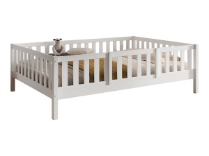 This DALLAS combination in white consists of a cabin bed (140 x 200 cm) and safety rail.