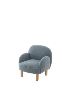 This ROCKY combination in blue consists of a single mini sofa and a double mini sofa. - Img 4