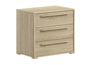 This SAM combination in oak consists of a bookcase, a 2-door chest of drawers and a 3-drawer chest of drawers. - Img 3