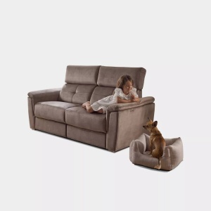 Canapea Anie Relax Electric, 196 cm, 2 locuri, structură fixă din lemn de pin + MDF, mecanism electric de înclinare sincronizată - Img 3