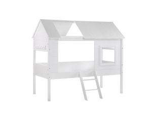 Pat Charlotte tip căsuță în copac 90x200 cm alb – Vipack - Img 3