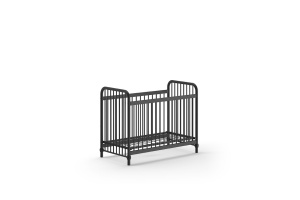 Pătuț Bebeluși BRONXX, Negru, 60 x 120 cm (Metal) – BRONXX – Vipack - Img 2