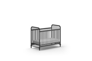 Pătuț Bebeluși BRONXX, Negru, 60 x 120 cm (Metal) – BRONXX – Vipack - Img 4
