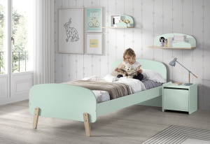 Poliță de Perete Kiddy 45 cm, pentru Camera Copii, Verde Mentă – Vipack - Img 2