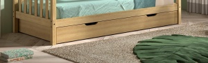 Sertar de Pat NATURE OAK, Stejar Masiv European, 90 x 190 cm – Dallas – Vipack