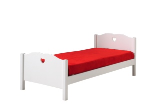 Set Complet Mobilier Cameră Copii AMORI, 5 Piese, Alb, Design Romantic – Vipack - Img 4