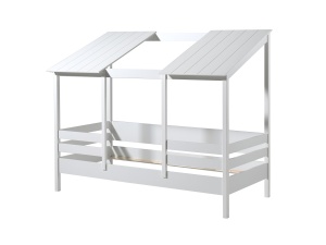 Set de Pat copii Vipack conține un Pat copii Vipack 09 acoperiș și un roll-slat 16s și o SALTEA PAT COPII - Img 1