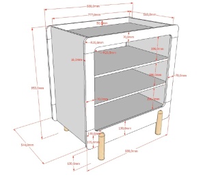 Set mobilier pentru copii SMILE, alb, pat 60 x 120 cm cu bare robuste și bază reglabilă, plus masă de schimbat cu trei rafturi deschise – Vipack - Img 8