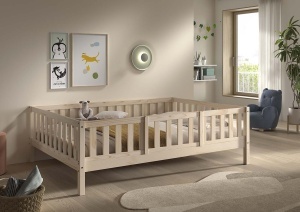 This DALLAS combination in natural consists of a cabin bed (140 x 200 cm) and safety rail. - Img 2