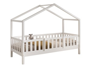 This DALLAS combination in white consists of a house bed (90 x 200 cm) and safety rail.