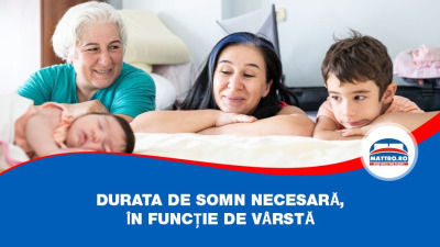 Durata de somn necesară, în funcție de vârstă