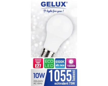 Bec led Gelux E27 10W - Img 2