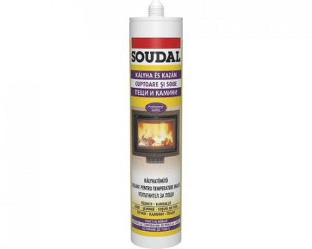 Mastic Soudal +1500ºC, 300 ml