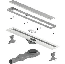 Rigolă duș Flat Linear cu grătar inclus 400 mm - Img 2