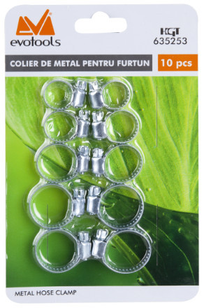 Set colier metalic pentru furtun 10buc