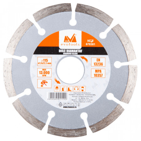 Disc diamantat uscat 115 (DELTA)