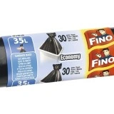 Saci menaj Fino Economy 35L 49 x 60 cm, negri, 30 bucati