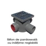 sifon pardoseala capac inox- 3 int D40- 1 ies D50