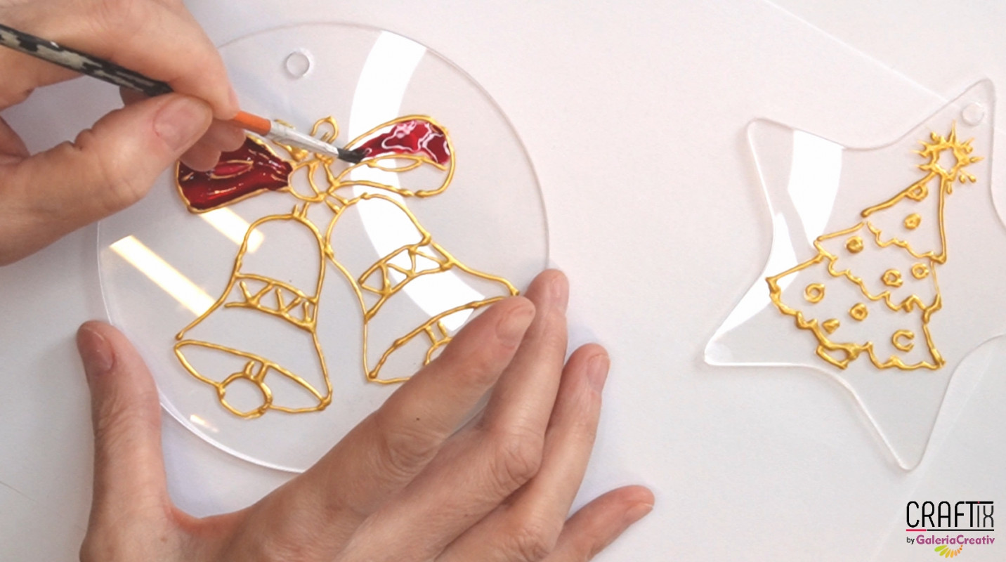 Pictură pe globuri din Plexiglas ∣ Globuri Handmade de Crăciun