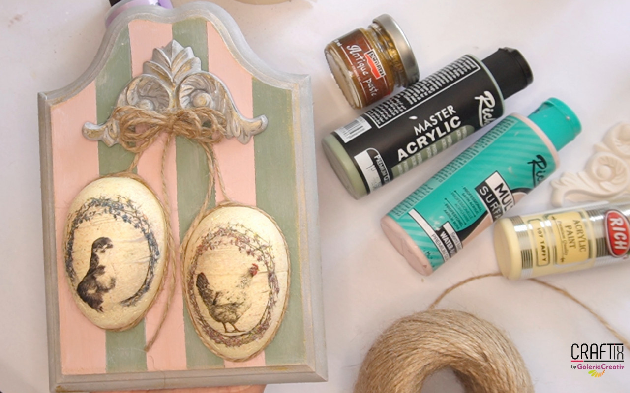 Decorațiune de Paște ∣ DIY Mixed Media