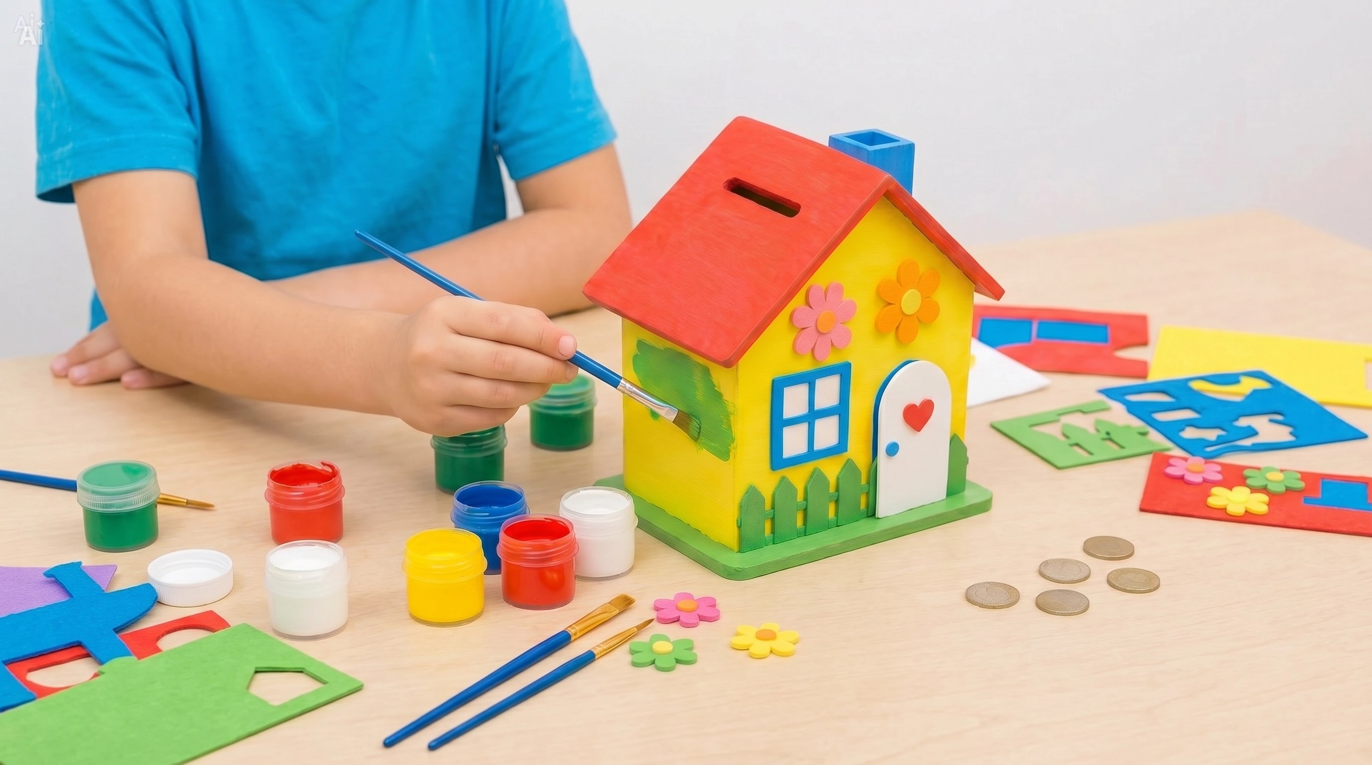 Proiect DIY Pușculiță Căsuță – activitate creativă și practică pentru copii