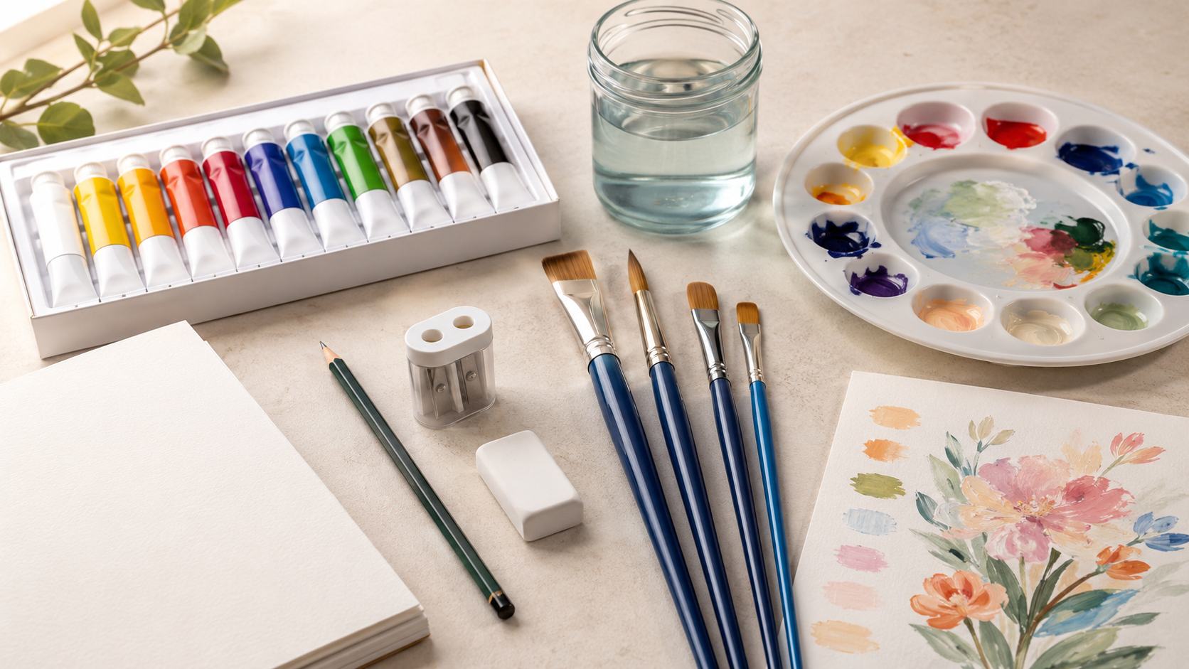 Materiale necesare pentru Pictura în Acrilic