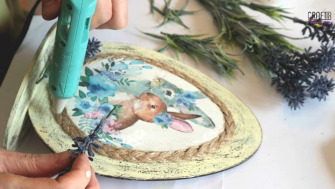 Decorațiune MDF Ou de Paști ∣ Shabby Chic ∣ Tehnica Șervețelului