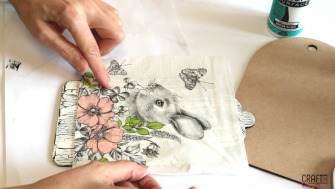 Decorațiune de Paști ∣ Tutorial Tehnica Crăpării ∣ Șervețel Iepuraș