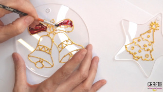 Pictură pe globuri din Plexiglas ∣ Globuri Handmade de Crăciun