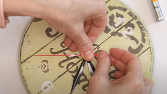 Cum să creezi un ceas de perete ∣ DIY Shabby Chic și Șablonare