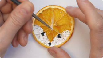 Vulpiță din felie de portocală – decorațiune naturală de Crăciun (Tutorial DIY)