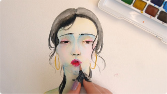 Pictură în acuarelă – Partea a 3-a: Portret cu acuarelele Artix