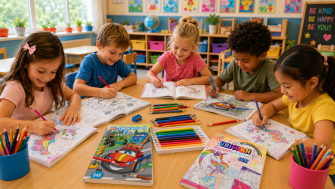 Cărțile de colorat – una dintre cele mai simple și valoroase activități pentru copii
