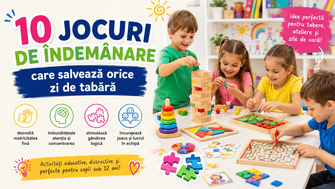 10 jocuri de îndemânare care salvează orice zi de tabără