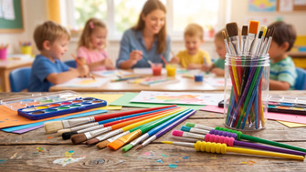 Pensule școlare – cum alegi pensula potrivită pentru fiecare activitate creativă?