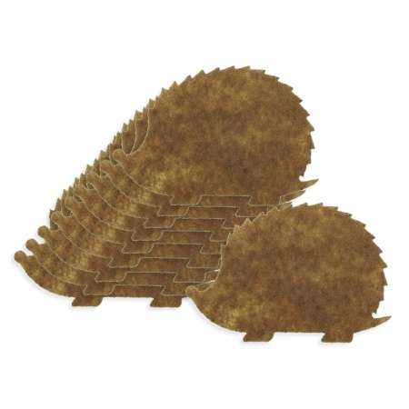 Arici pasla maro deschis 2,4x4cm 10/set