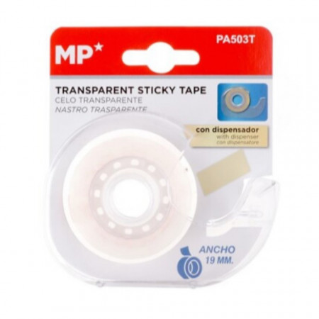Banda adeziva transparenta cu suport 1,9cm x 25m MP PA503T