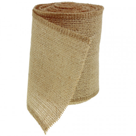 Banda iuta natur surfilata 9,5-11cm x 4,90m/rola