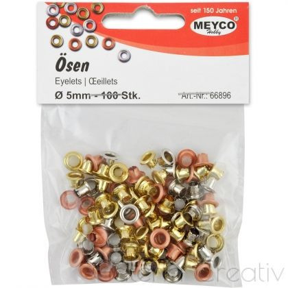 Capse colorate 0,5cm 100/set Meyco 66896