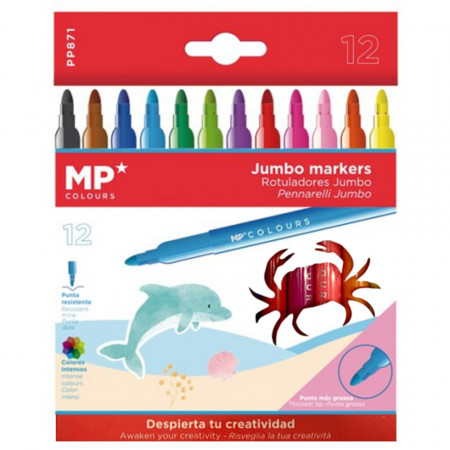 Carioca Jumbo varf conic 12/set MP Colours PP871