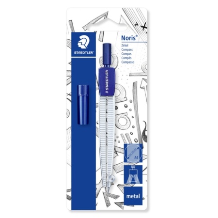 Compas metalic + rezerva Staedtler 550 50BK