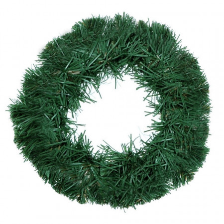 Coronita brad artificial verde cu maro 30cm