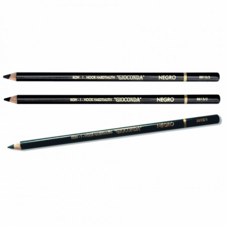 Creion color Gioconda carbune negru Koh-I-Noor K8815-1/2/3